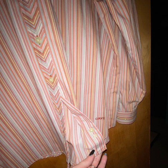 Orvis striped button down with 70s style - Picture 8 of 14